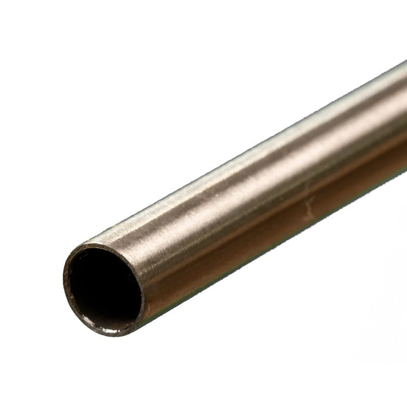K&S 87119 ROUND STAINLESS STEEL TUBE .028 WALL (12IN LENGTHS) 3/8IN