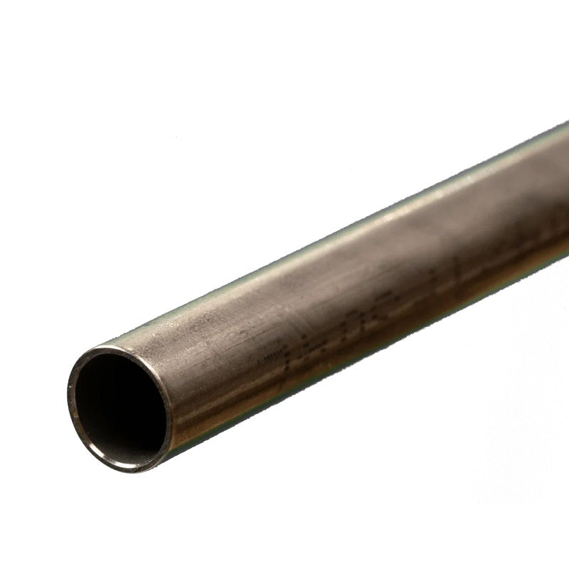 K&S 87121 ROUND STAINLESS STEEL TUBE .028 WALL (12IN LENGTHS) 7/16IN