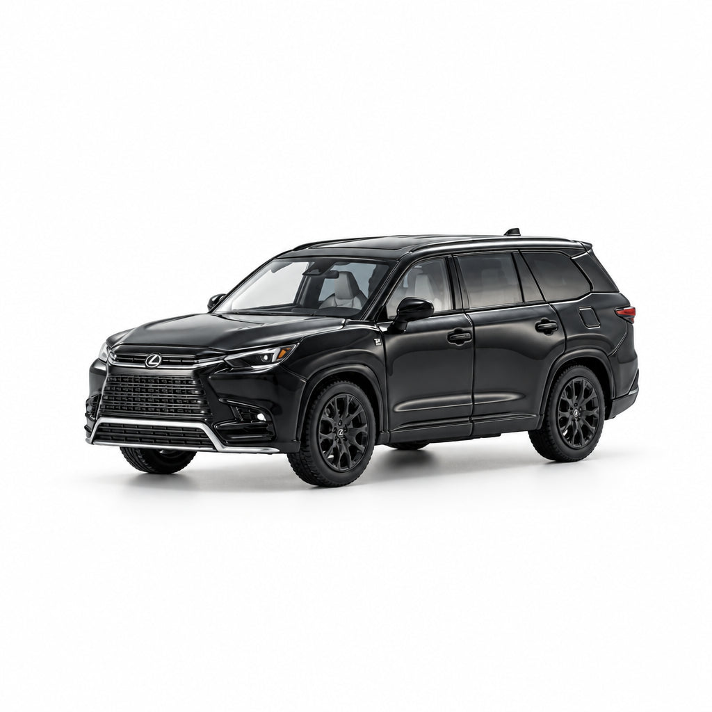 Black SUV on white background