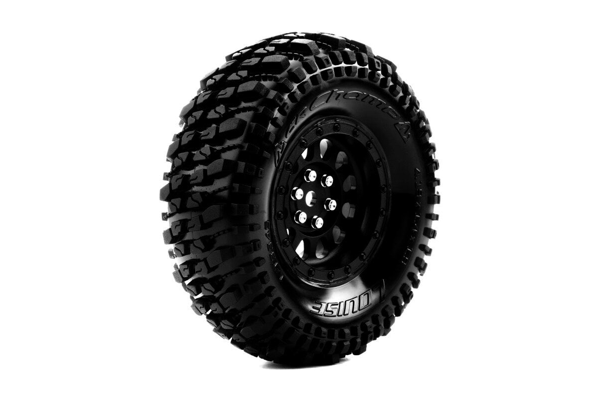 CR-Champ Super Soft Crawler Tyre 1.9" class tyre 12mm hex Chrome Black - [Sunshine-Coast] - Tornado RC - [RC-Car] - [Scale-Model]