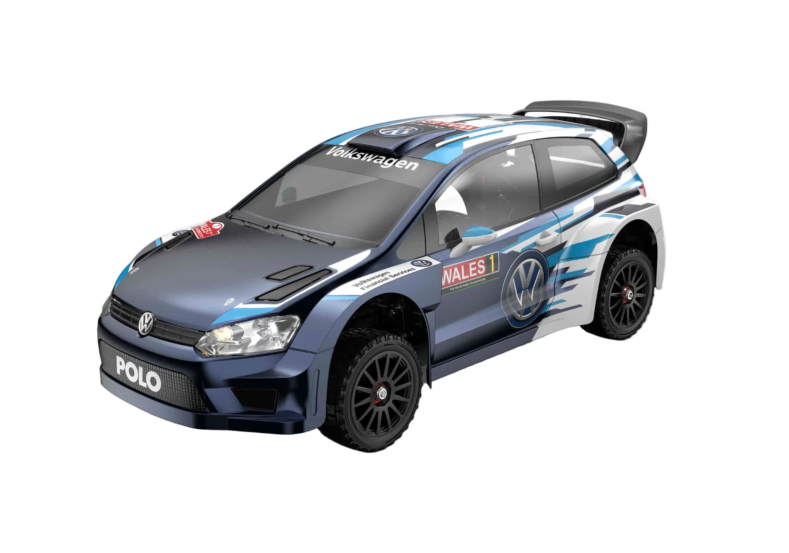 VW Polo Rally Car on white background MJX-10304-DC