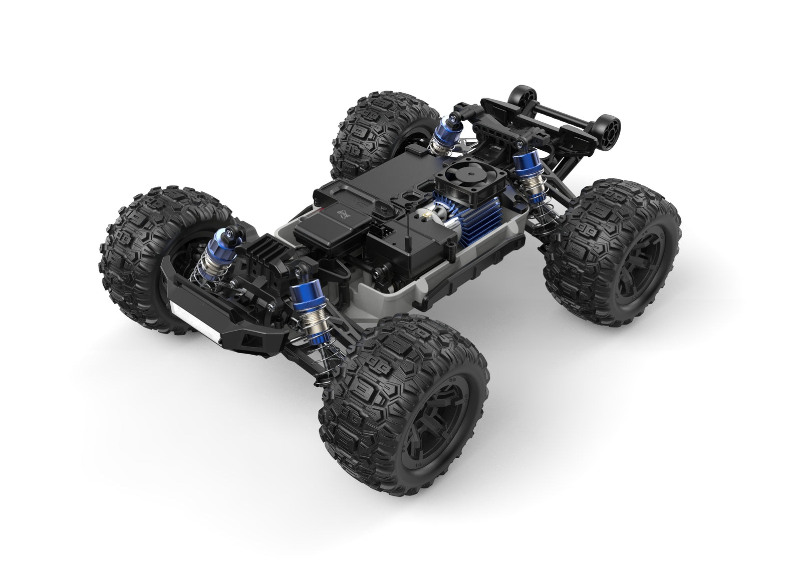 MJX 1/16 RTR Brushed RC Monster Truck with GPS (Blue) [H16H-1] - [Sunshine-Coast] - MJX - [RC-Car] - [Scale-Model]