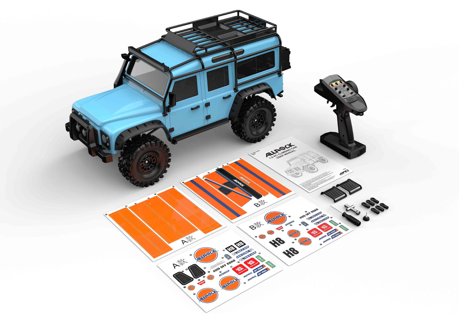 MJX 1/8 ALLROCK 4WD Brushless RC Crawler (inc. Battery and Charger)
