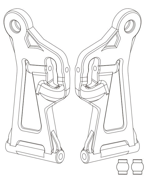 MJX Front Lower Swing Arm Item No.: MJXS-14220B - [Sunshine-Coast] - MJX - [RC-Car] - [Scale-Model]