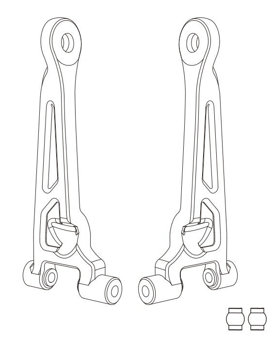 MJX Rear Upper Swing Arm