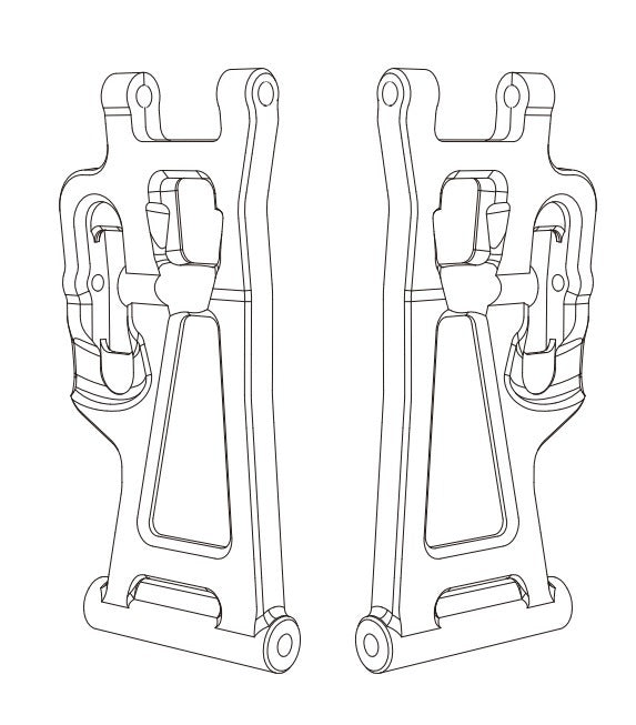 MJX Rear Lower Swing Arm