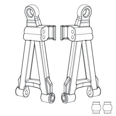 MJX Front Lower Suspension Arms [16220] - [Sunshine-Coast] - MJX - [RC-Car] - [Scale-Model]