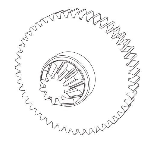 MJX Spur Gear Assembly (Machined Metal) [16401Y] - [Sunshine-Coast] - MJX - [RC-Car] - [Scale-Model]