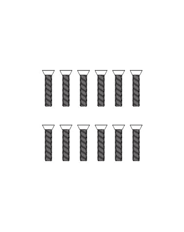 MJX Countersunk Machine Screws (12pcs) [M25845] - [Sunshine-Coast] - MJX - [RC-Car] - [Scale-Model]