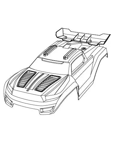 MJX 12212 Body Shell Assembly