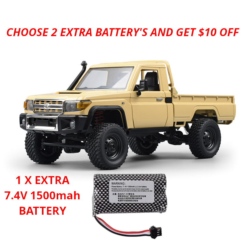MN Model 1/12 Toyota LC79 4WD RC Crawler RTR upgrade Battery Bundle - [Sunshine-Coast] - Techtonic Hobbies - [RC-Car] - [Scale-Model]