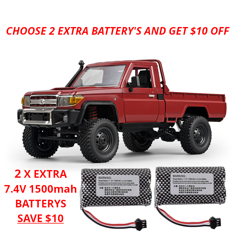 MN Model 1/12 Toyota LC79 4WD RC Crawler RTR upgrade Battery Bundle - [Sunshine-Coast] - Techtonic Hobbies - [RC-Car] - [Scale-Model]