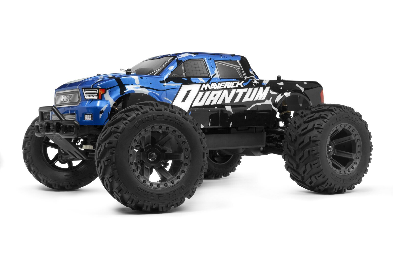 Maverick Quantum MT 1/10 4WD Brushed Electric Monster Truck (Black/Blue) [150100] - [Sunshine-Coast] - Maverick - [RC-Car] - [Scale-Model]