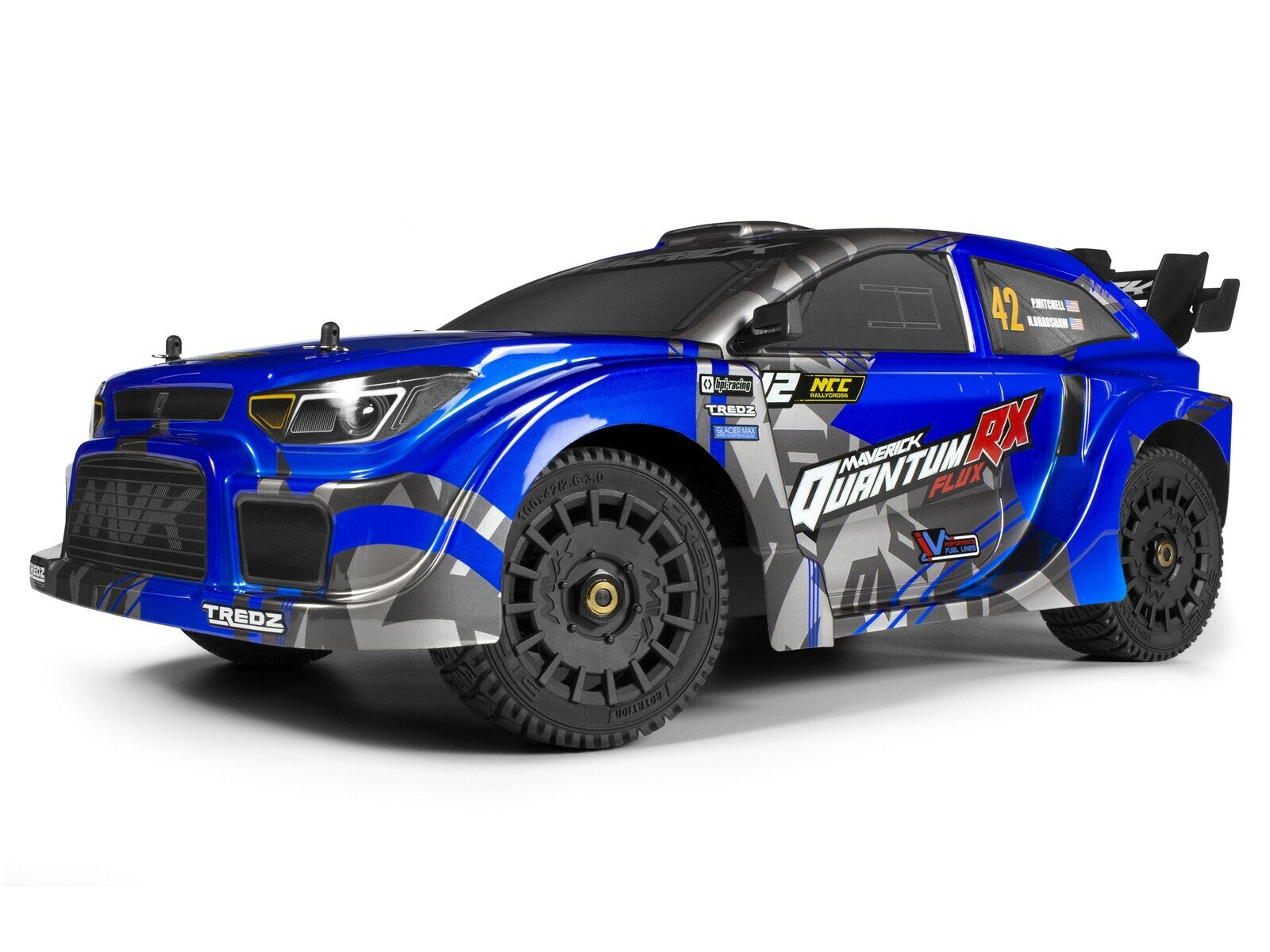 Maverick QuantumRX Flux 4S 1/8 4WD Rally Car - Blue