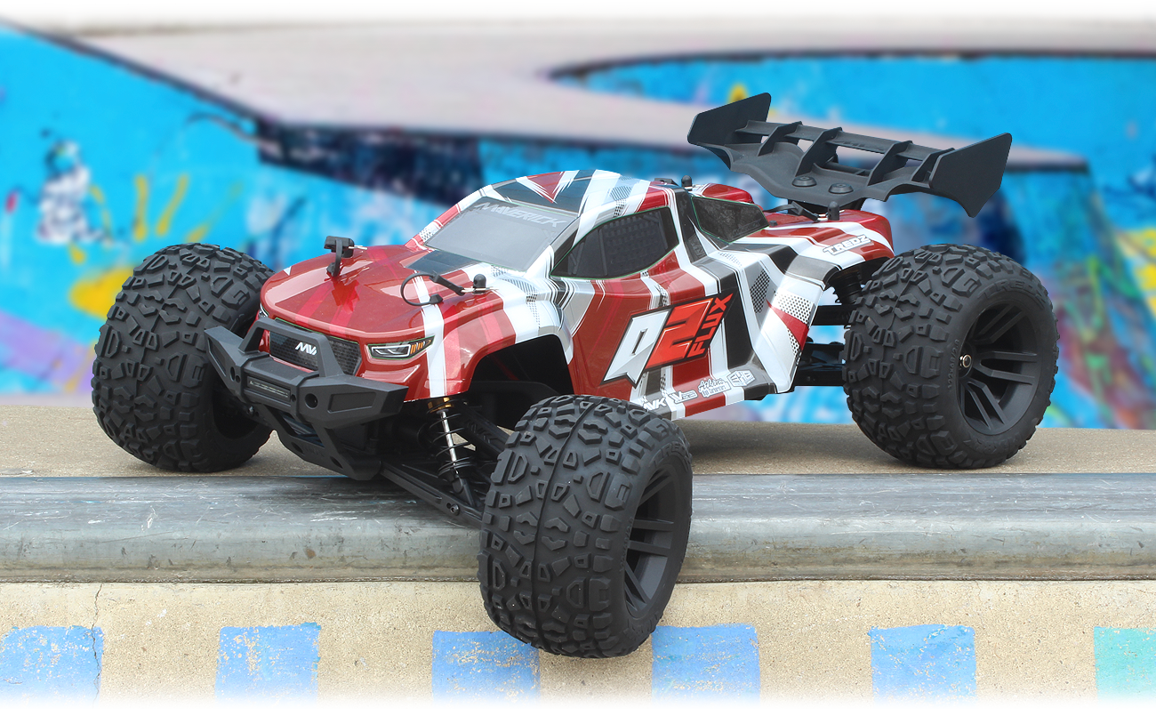 Maverick Quantum2 XT Flux 1/10th Stadium Truck-Red - Item No.: MV150407