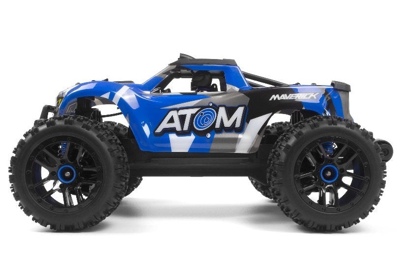 Maverick 1/18 Atom RTR 4WD Electric RC Monster Truck - Blue - [Sunshine-Coast] - Maverick - [RC-Car] - [Scale-Model]