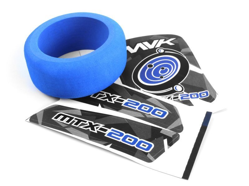 Maverick Atom Transmitter Wheel Foam & Decals (Blue) - [Sunshine-Coast] - Maverick - [RC-Car] - [Scale-Model]