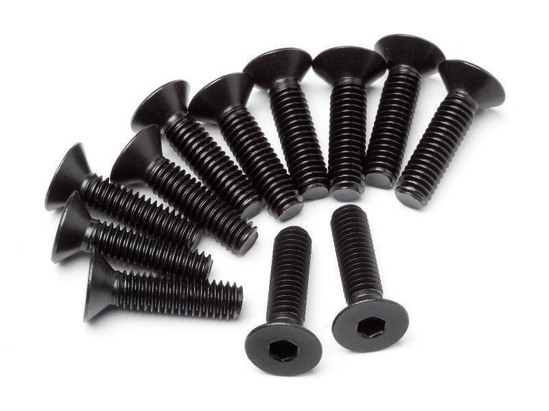 Maverick Flat Head Screw M4X16mm 12 Pcs [MV24072] - [Sunshine-Coast] - Maverick - [RC-Car] - [Scale-Model]