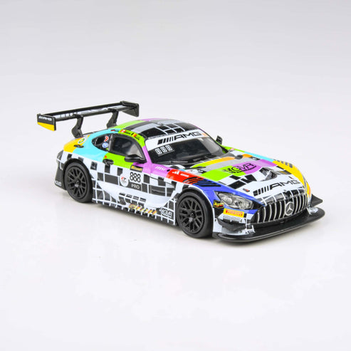 Para64 1/64 Mercedes-AMG GT3 2025 Bathurst 12H GruppeM Racing #888 Diecast Model Car
