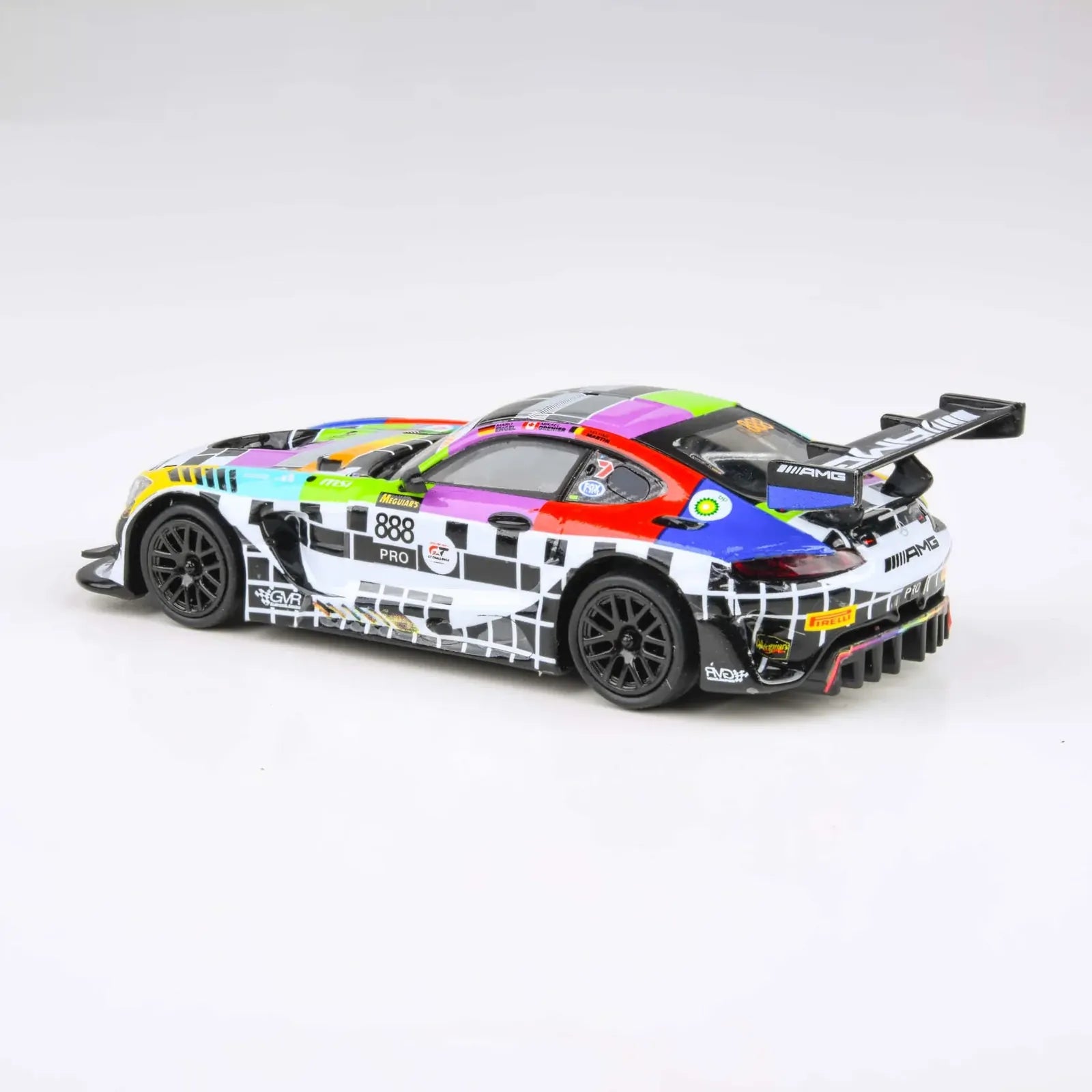Para64 1/64 Mercedes-AMG GT3 2025 Bathurst 12H GruppeM Racing #888 Diecast Model Car