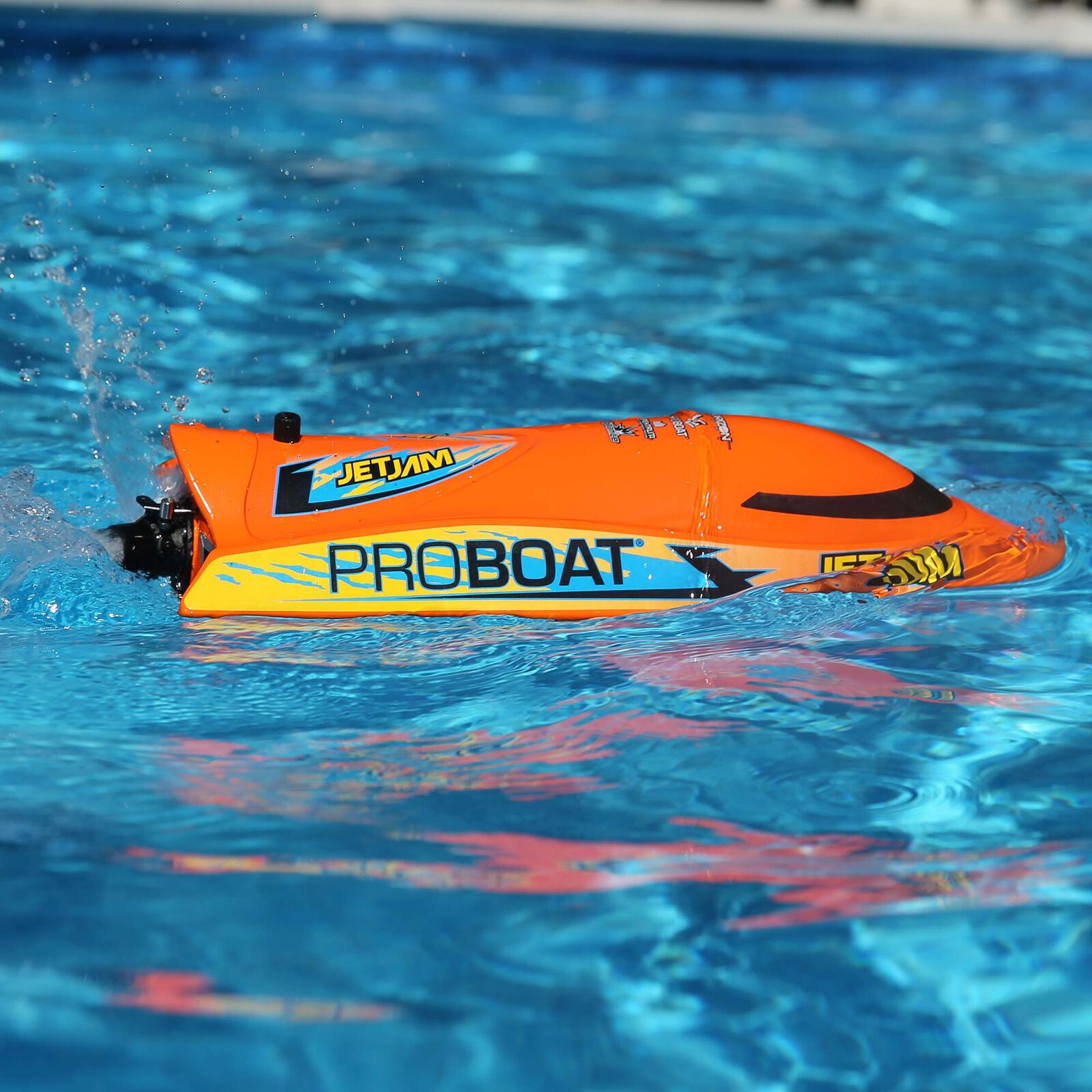 Pro Boat Jet Jam V2 12" Pool Racer RC Boat RTR Orange OR White