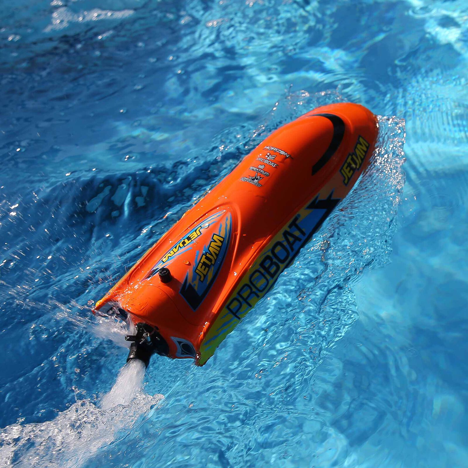 Pro Boat Jet Jam V2 12" Pool Racer RC Boat RTR Orange OR White