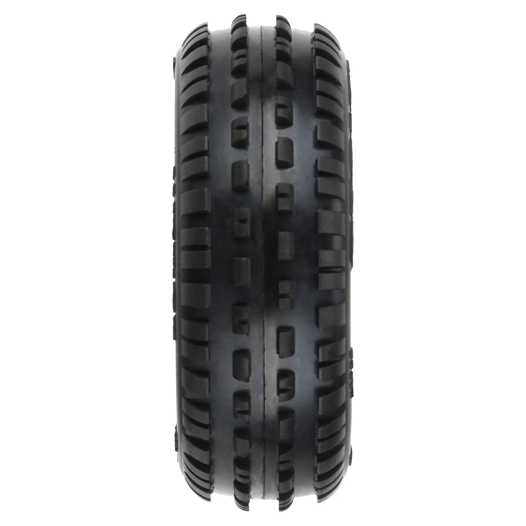 Proline Wedge Carpet Tyres Mounted on White Wheels, Mini-B Front, PR8298-13