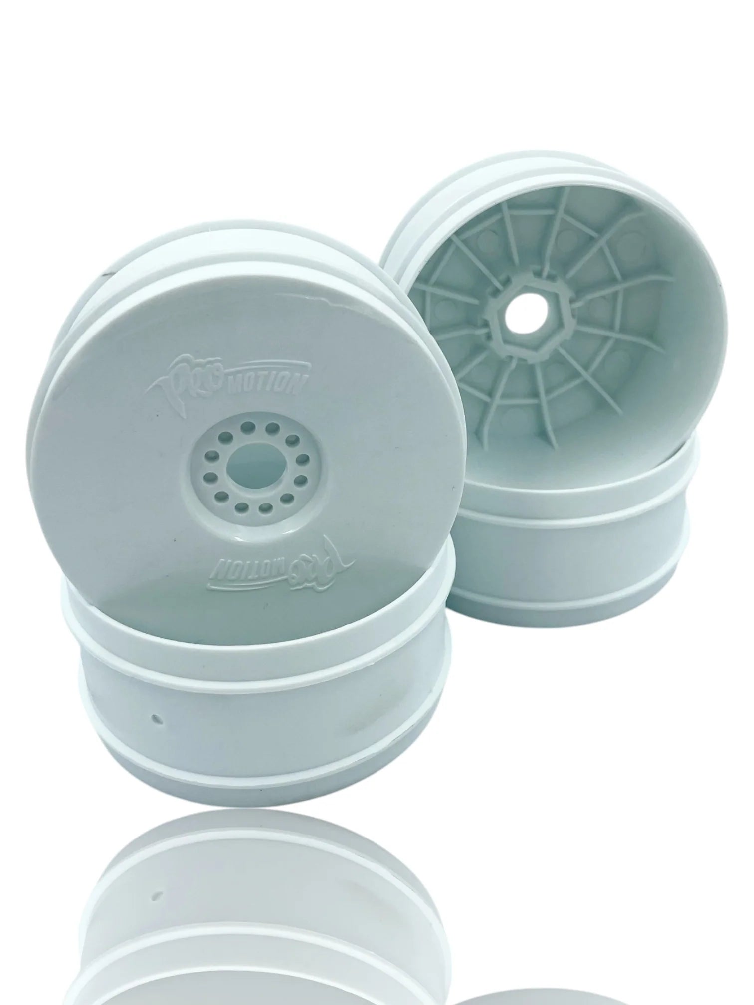 Pro Motion 1/8 Buggy Wheels - White (Set of 4)