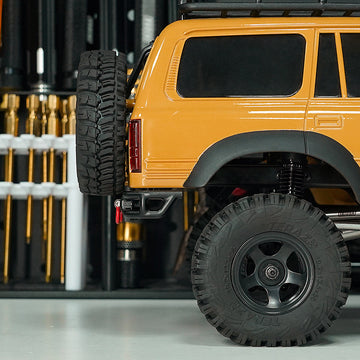 INJORA CNC Aluminum Front Rear Bumper for 1/18 FMS FCX18 LC80