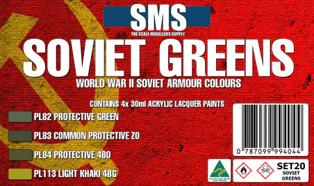 SOVIET WWII GREENS Colour Set 20