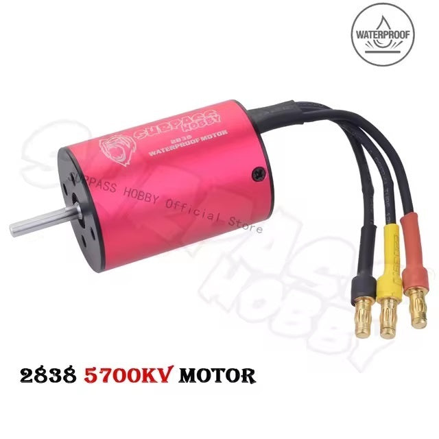 Surpass Surpass Hobby waterproof 2430 brushless motor 8200kv Red & Black - [Sunshine-Coast] - Surpass Hobby - [RC-Car] - [Scale-Model]