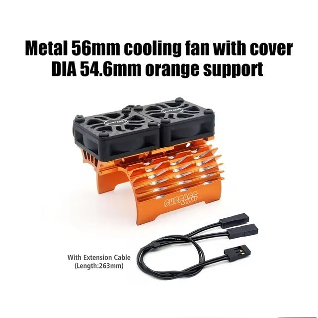 Surpass 60*30*40 blue+black fan for 1/10 motor Blue - [Sunshine-Coast] - Surpass Hobby - [RC-Car] - [Scale-Model]
