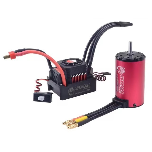 Surpass Rocket RC 3660 Brushless Motor 5.0mm Black/Red 1560KV + cooling jacket - [Sunshine-Coast] - Surpass Hobby - [RC-Car] - [Scale-Model]