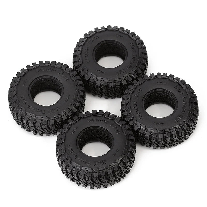 INJORA 1.0" 54*18mm Mud Terrain Tires (T1002) (4)