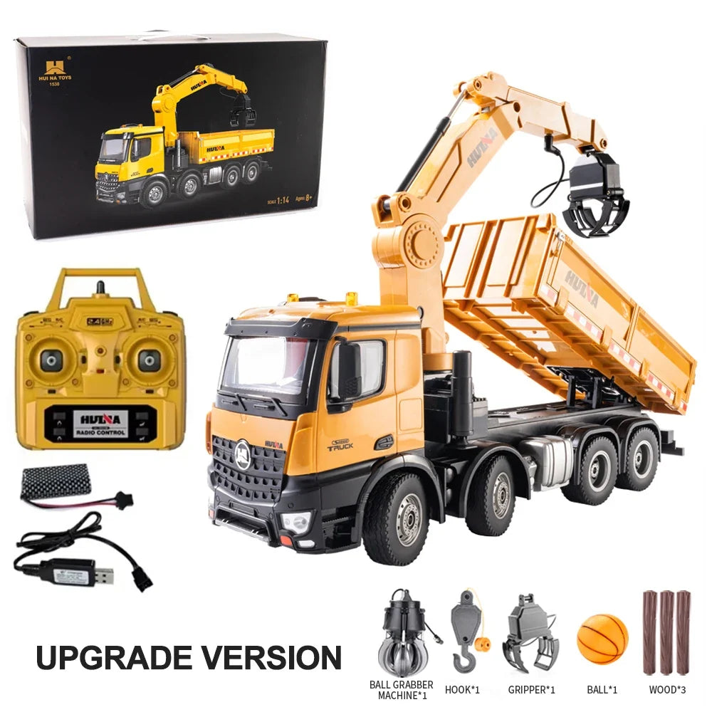 Huina HN1538 1/14 Scale RC Truck with Arm Loader (Upgraded Version)