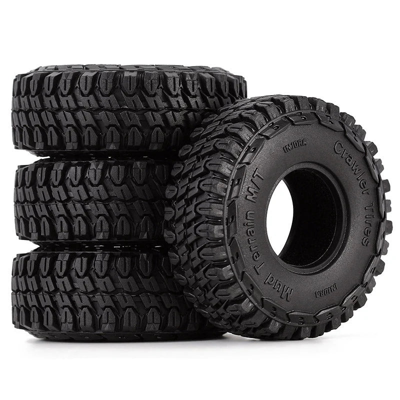 INJORA 1.0" 54*18mm Mud Terrain Tires (T1002) (4)
