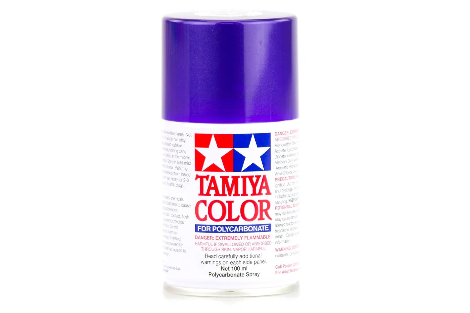 Tamiya Color spray paint can on a white background