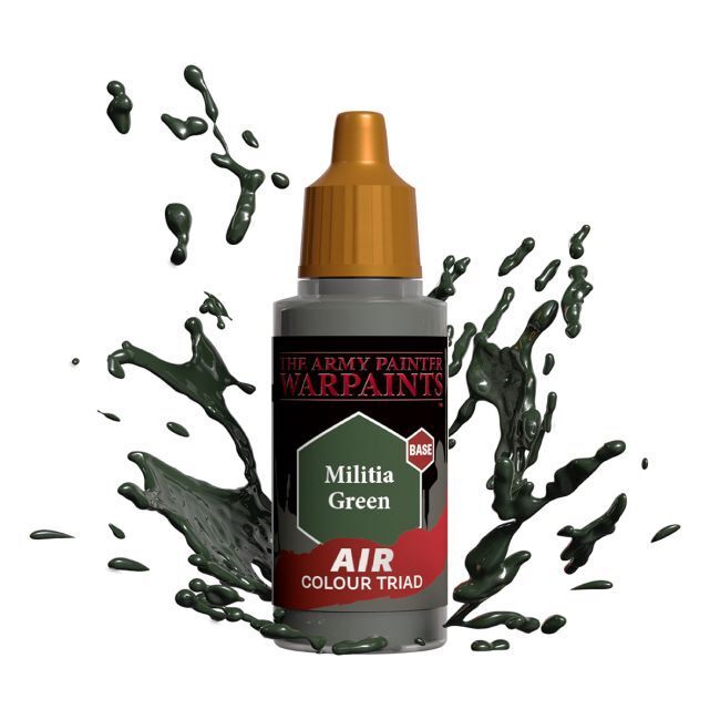 The Army Painter Warpaints Air: Militia Green - 18ml Acrylic Paint - [Sunshine-Coast] - The Army Painter - [RC-Car] - [Scale-Model]