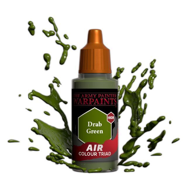 The Army Painter Warpaints Air: Drab Green - 18ml Acrylic Paint - [Sunshine-Coast] - The Army Painter - [RC-Car] - [Scale-Model]