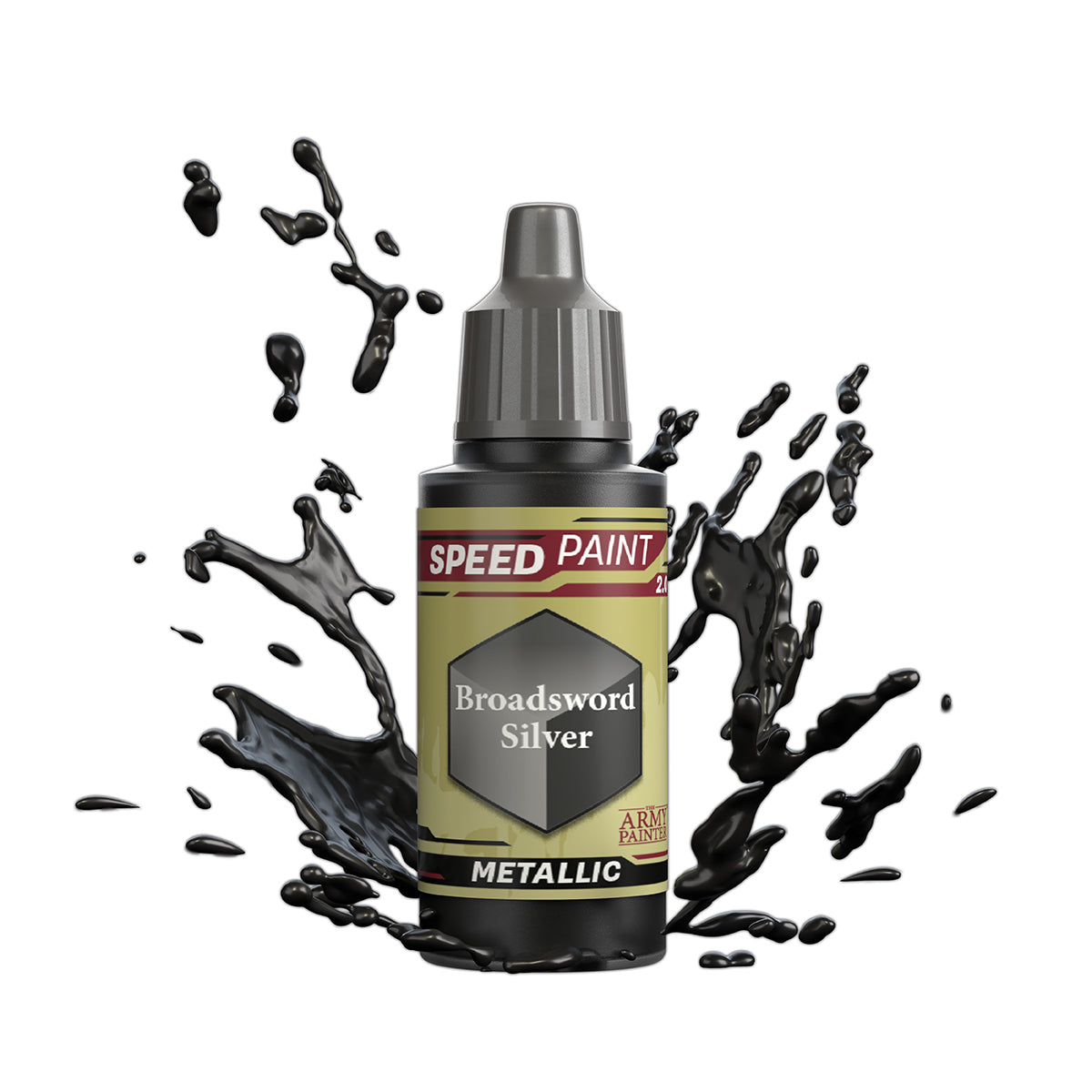 The Army Painter Speedpaint: Broadsword Silver - 18ml Acrylic Paint - [Sunshine-Coast] - The Army Painter - [RC-Car] - [Scale-Model]