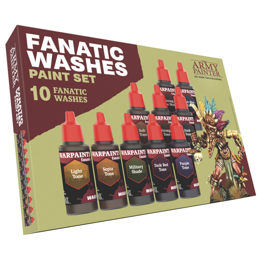 The Army Painter Warpaints Fanatic: Washes Paint Set - [Sunshine-Coast] - The Army Painter - [RC-Car] - [Scale-Model]