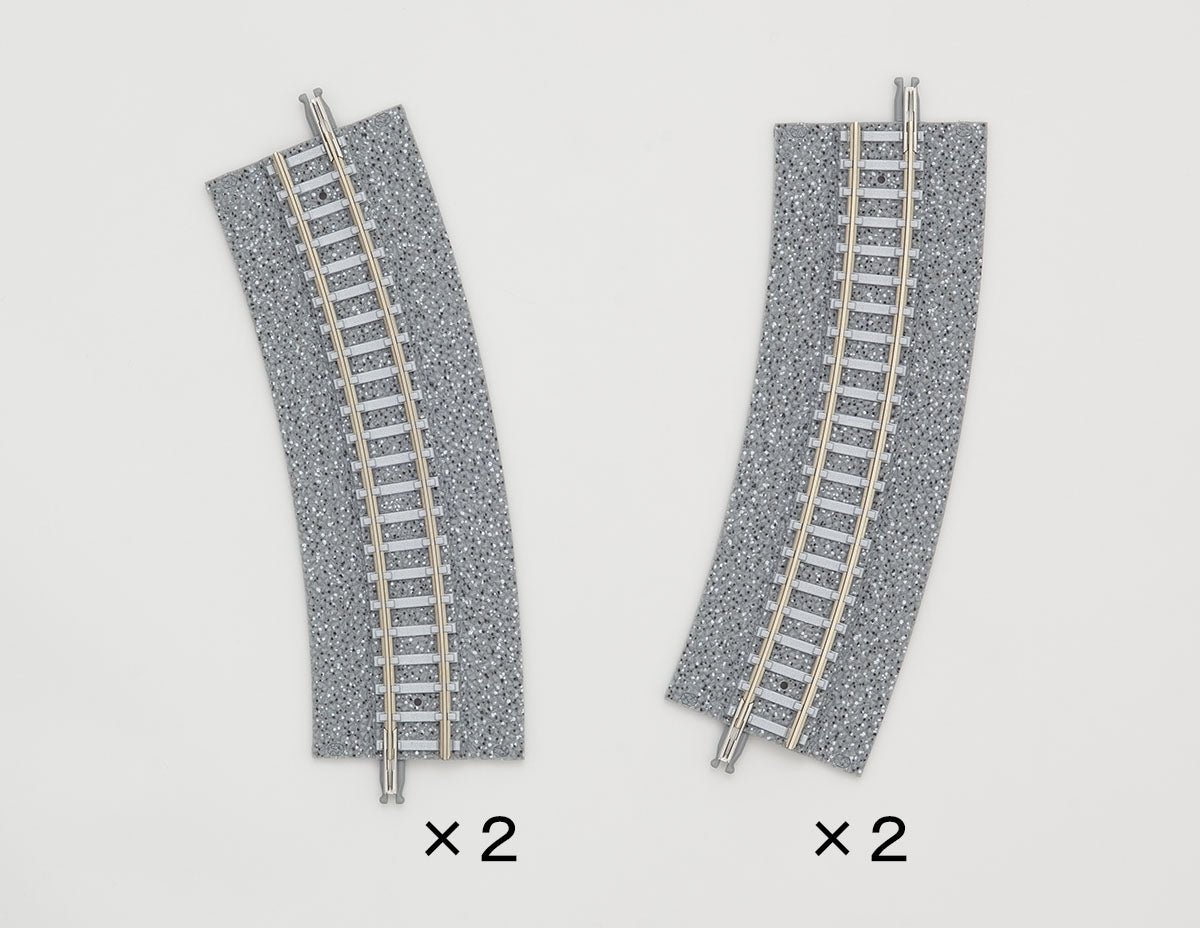 Tomix N Easement Wide PC Curve Track 11" Radius, 22.5°