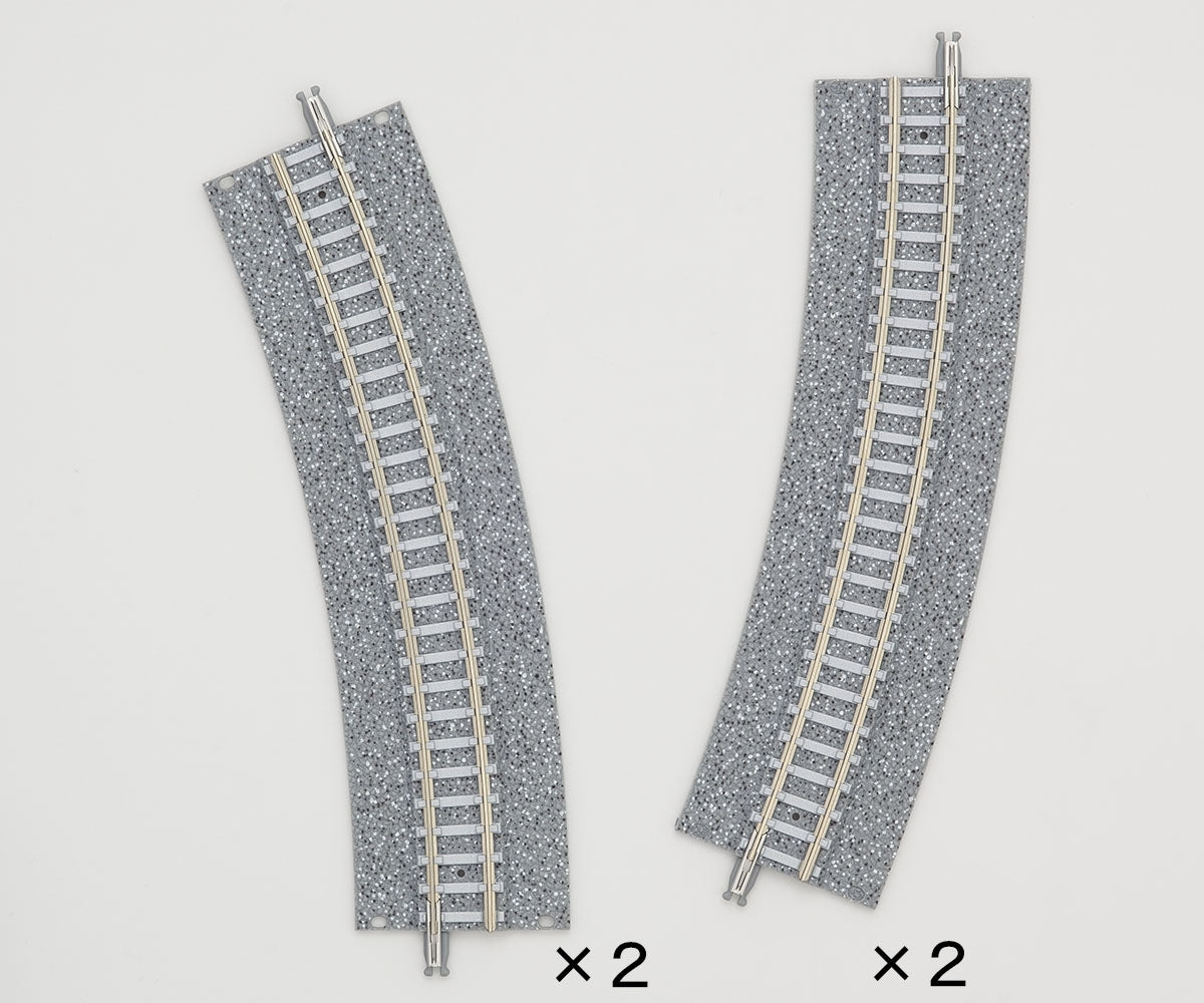 Tomix N Easement Wide PC Curve Track 13-15/16" Radius, 22.5°