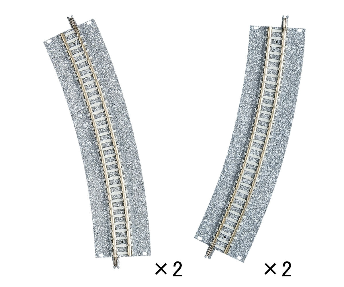 Tomix N Easement Wide PC Curve Track 15-3/8" Radius, 22.5°