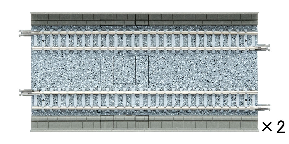 Tomix N Slab Straight Double Track 5-1/2" 140mm (2)