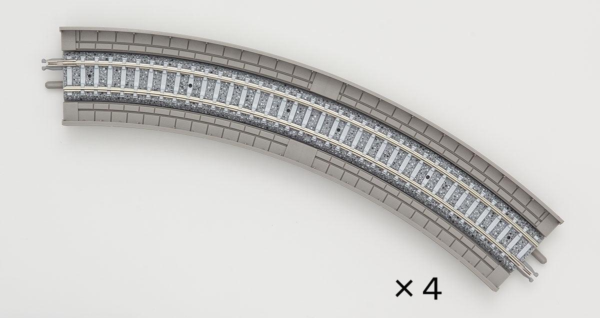 Tomix N Overhead Viaduct Curve Track 9-9/16" Radius, 45°(4)