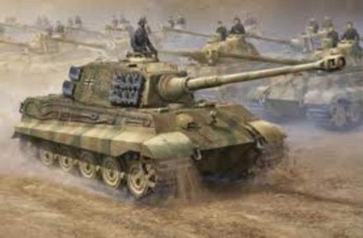 Trumpeter 1/16 German Kingtiger 2 in 1(Henschel Turret & Porsche Turret) Plastic Model Kit [00910]