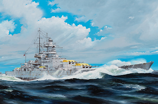 Trumpeter 1/200 German Battleship “Gneisenau” Plastic Model Kit [03714]