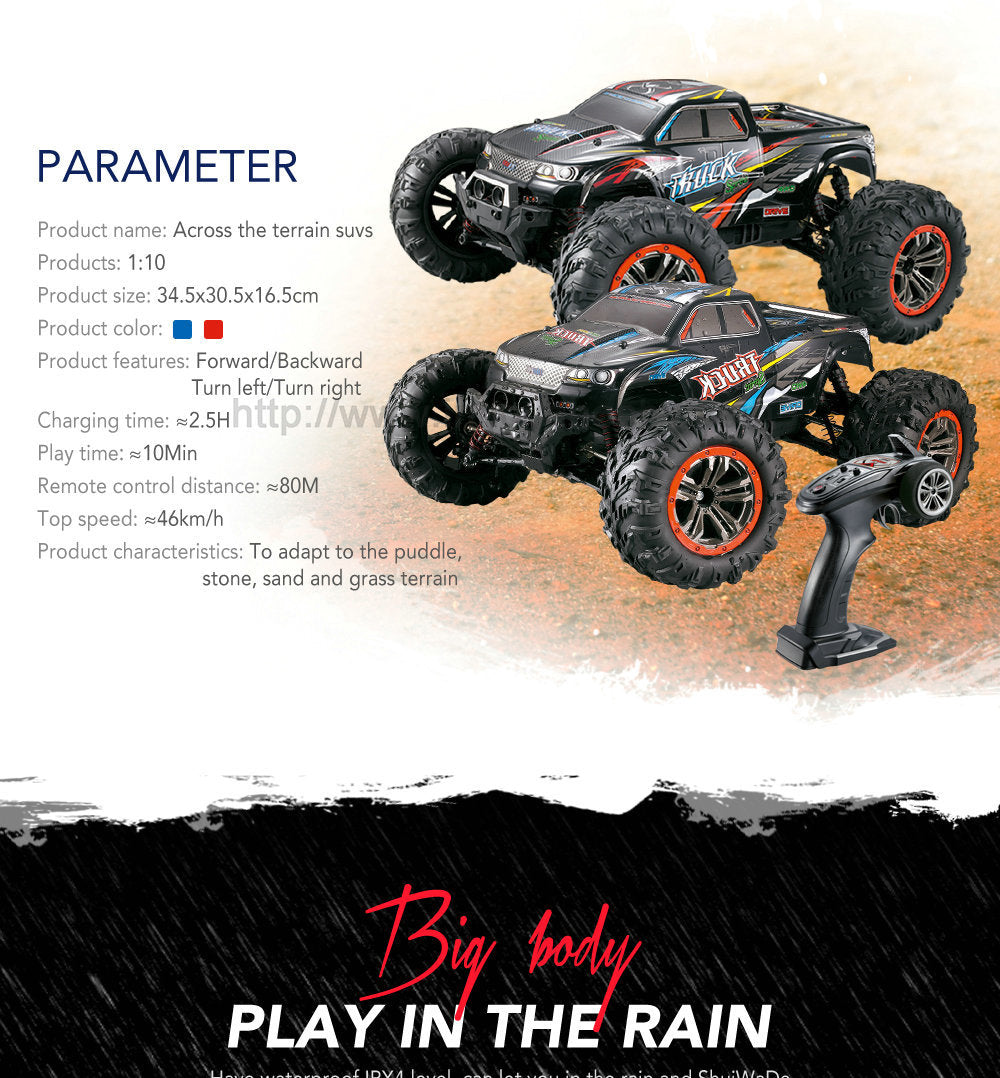 Tornado RC 1/10 IPX4 4WD Brushed Monster Truck - [Sunshine-Coast] - Tornado RC - [RC-Car] - [Scale-Model]