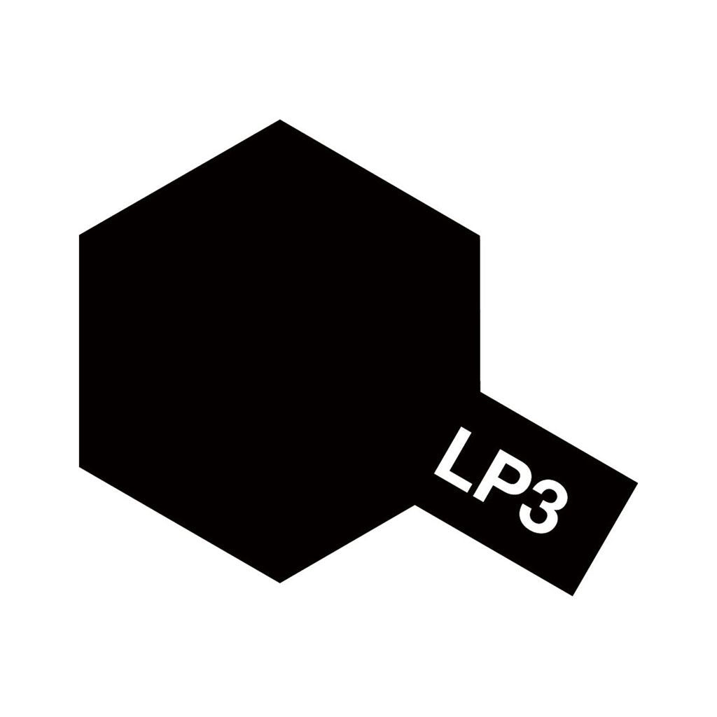 Tamiya LP-3 Flat Black Lacquer Paint  - Local Pick Up Only - we cannot ship Aerosols. - [Sunshine-Coast] - Tamiya - [RC-Car] - [Scale-Model]